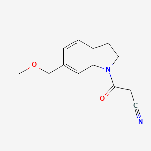 3-(6-(Methoxymethyl)indolin-1-yl)-3-oxopropanenitrile