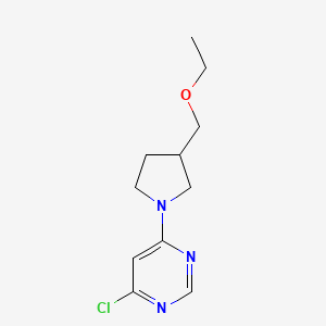 4-Chloro-6-(3-(ethoxymethyl)pyrrolidin-1-yl)pyrimidine