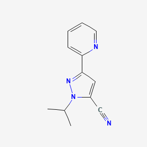 1-isopropyl-3-(pyridin-2-yl)-1H-pyrazole-5-carbonitrile