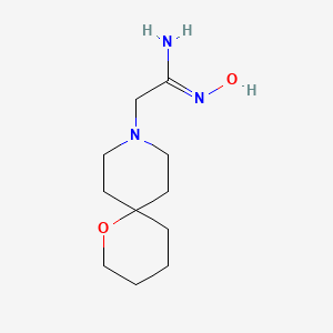 (Z)-N'-hydroxy-2-(1-oxa-9-azaspiro[5.5]undecan-9-yl)acetimidamide