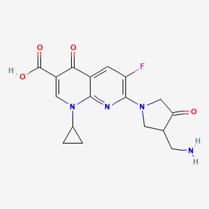 molecular formula C17H17FN4O4 B13427227 4-Oxo Gemifloxacin 