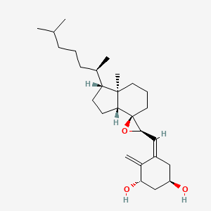 molecular formula C27H44O3 B13427237 1-Hydroxy-7,8-epoxy-vitamin D3 