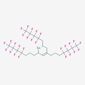 molecular formula C24H20F27Sn B13427248 CID 57375850 