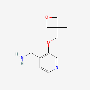 (3-((3-Methyloxetan-3-yl)methoxy)pyridin-4-yl)methanamine