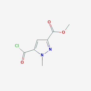 B1342727 methyl 5-(chlorocarbonyl)-1-methyl-1H-pyrazole-3-carboxylate CAS No. 203792-49-8