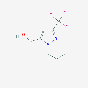 (1-isobutyl-3-(trifluoromethyl)-1H-pyrazol-5-yl)methanol