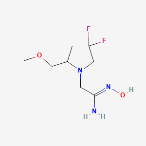 (Z)-2-(4,4-difluoro-2-(methoxymethyl)pyrrolidin-1-yl)-N'-hydroxyacetimidamide