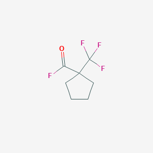 1-(Trifluoromethyl)cyclopentane-1-carbonyl fluoride