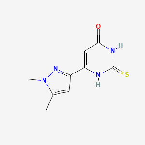 6-(1,5-dimethyl-1H-pyrazol-3-yl)-2-thioxo-2,3-dihydropyrimidin-4(1H)-one