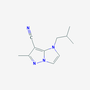 1-isobutyl-6-methyl-1H-imidazo[1,2-b]pyrazole-7-carbonitrile