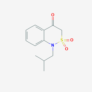 molecular formula C12H15NO3S B13427323 1-isobutyl-1H-benzo[c][1,2]thiazin-4(3H)-one 2,2-dioxide 