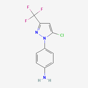 4-(5-chloro-3-trifluoromethyl-1H-pyrazol-1-yl)anline