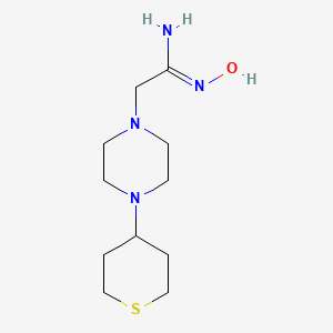 (Z)-N'-hydroxy-2-(4-(tetrahydro-2H-thiopyran-4-yl)piperazin-1-yl)acetimidamide