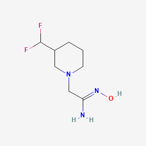 (Z)-2-(3-(difluoromethyl)piperidin-1-yl)-N'-hydroxyacetimidamide