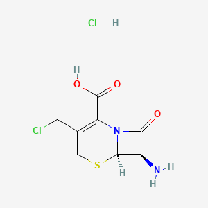 (6R,7R)-7-amino-3-(chloromethyl)-8-oxo-5-thia-1-azabicyclo[4.2.0]oct-2-ene-2-carboxylic acid;hydrochloride