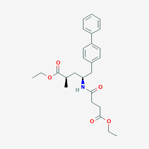 (2R,4S)-Ethyl 5-([1,1'-biphenyl]-4-yl)-4-(4-ethoxy-4-oxobutanamido)-2-methylpentanoate