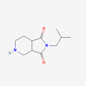 molecular formula C11H18N2O2 B13427428 2-isobutylhexahydro-1H-pyrrolo[3,4-c]pyridine-1,3(2H)-dione 