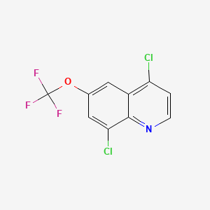 molecular formula C10H4Cl2F3NO B13427493 4,8-Dichloro-6-(trifluoromethoxy)quinoline 