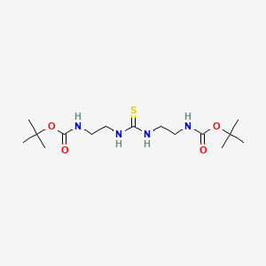 molecular formula C15H30N4O4S B13427495 tert-butyl N-[2-[2-[(2-methylpropan-2-yl)oxycarbonylamino]ethylcarbamothioylamino]ethyl]carbamate 