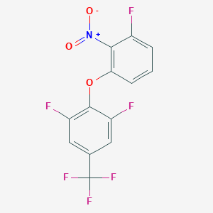 1,3-Difluoro-2-(3-fluoro-2-nitro-phenoxy)-5-(trifluoromethyl)benzene