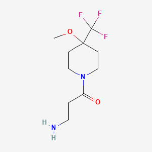 3-Amino-1-(4-methoxy-4-(trifluoromethyl)piperidin-1-yl)propan-1-one