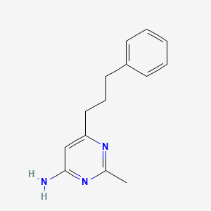 2-Methyl-6-(3-phenylpropyl)pyrimidin-4-amine