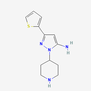 1-(piperidin-4-yl)-3-(thiophen-2-yl)-1H-pyrazol-5-amine