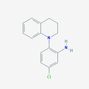 B1342759 5-Chloro-2-[3,4-dihydro-1(2H)-quinolinyl]aniline CAS No. 937606-13-8