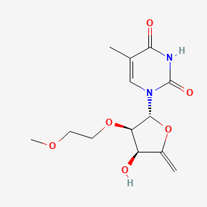 1-[(2R,3R,4S)-4-hydroxy-3-(2-methoxyethoxy)-5-methylideneoxolan-2-yl]-5-methylpyrimidine-2,4-dione