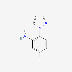 B1342763 5-fluoro-2-(1H-pyrazol-1-yl)aniline CAS No. 1006960-35-5