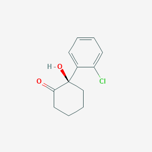 molecular formula C12H13ClO2 B13427636 2-(R)-Hydroxy-2-(o-chlorophenyl)cyclohexanone 