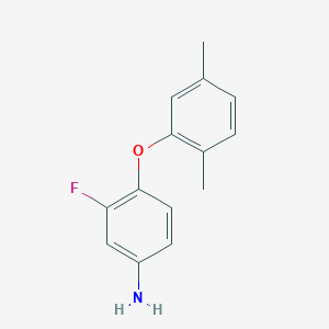 B1342764 4-(2,5-Dimethylphenoxy)-3-fluoroaniline CAS No. 937597-97-2