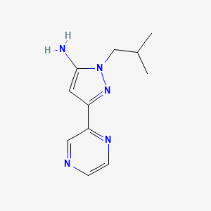 1-isobutyl-3-(pyrazin-2-yl)-1H-pyrazol-5-amine