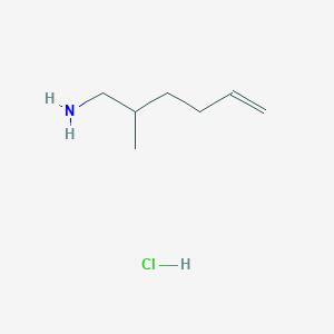 molecular formula C7H16ClN B13427680 2-Methylhex-5-en-1-amine hydrochloride 