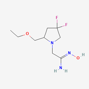 (Z)-2-(2-(ethoxymethyl)-4,4-difluoropyrrolidin-1-yl)-N'-hydroxyacetimidamide