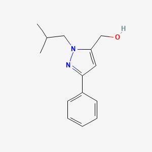 (1-isobutyl-3-phenyl-1H-pyrazol-5-yl)methanol