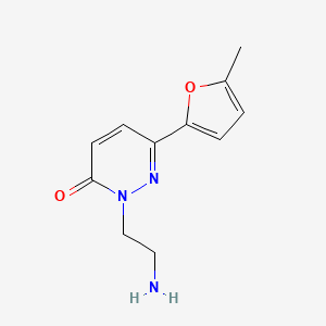 2-(2-Aminoethyl)-6-(5-methylfuran-2-yl)-2,3-dihydropyridazin-3-one