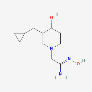 (Z)-2-(3-(cyclopropylmethyl)-4-hydroxypiperidin-1-yl)-N'-hydroxyacetimidamide