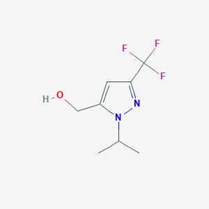 molecular formula C8H11F3N2O B13427718 (1-isopropyl-3-(trifluoromethyl)-1H-pyrazol-5-yl)methanol 