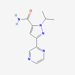 1-isopropyl-3-(pyrazin-2-yl)-1H-pyrazole-5-carboxamide