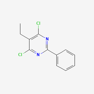 molecular formula C12H10Cl2N2 B1342774 4,6-二氯-5-乙基-2-苯基嘧啶 CAS No. 33655-34-4