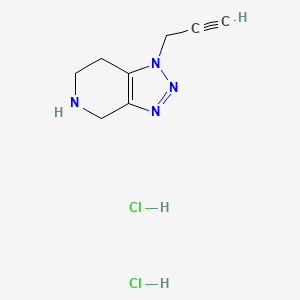 1-(prop-2-yn-1-yl)-1H,4H,5H,6H,7H-[1,2,3]triazolo[4,5-c]pyridine dihydrochloride