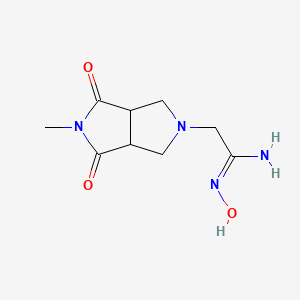 (Z)-N'-hydroxy-2-(5-methyl-4,6-dioxohexahydropyrrolo[3,4-c]pyrrol-2(1H)-yl)acetimidamide