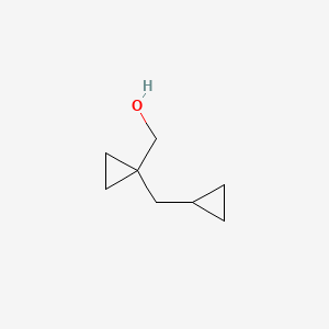 molecular formula C8H14O B13427748 [1-(Cyclopropylmethyl)cyclopropyl]methanol 