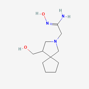 (Z)-N'-hydroxy-2-(4-(hydroxymethyl)-2-azaspiro[4.4]nonan-2-yl)acetimidamide