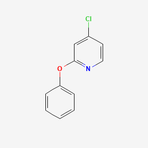 molecular formula C11H8ClNO B13427818 4-Chloro-2-phenoxypyridine 