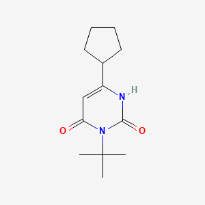 molecular formula C13H20N2O2 B13427839 3-Tert-butyl-6-cyclopentyl-1,2,3,4-tetrahydropyrimidine-2,4-dione 