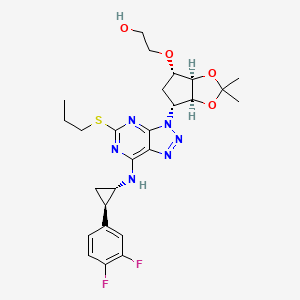 molecular formula C26H32F2N6O4S B13427851 (1S,2R)-Ticagrelor Acetonide 