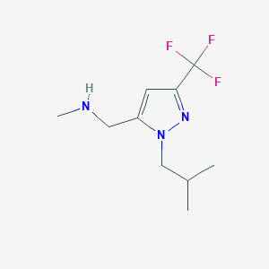 1-(1-isobutyl-3-(trifluoromethyl)-1H-pyrazol-5-yl)-N-methylmethanamine