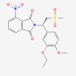 (S)-2-(1-(3-ethoxy-4-methoxyphenyl)-2-(methylsulfonyl)ethyl)-4-nitroisoindoline-1,3-dione